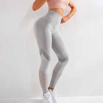 Visoko Pasu Brezhibno Dokolenke Za Ženske Votlih iz Telovadnice legging Super Stretchy Fitnes dokolenke Jogging Hlače