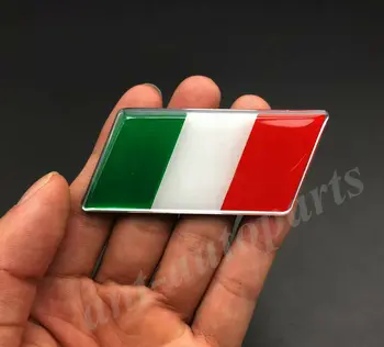2x Italiji italijansko Zastavo Avto Fender Emblem Značko Motocikel Plina Oklep Nalepka