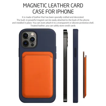 Za iphone12 Kartico Vrečko Magnetni Modne Denarnice za Kartico sim Ohišje Za iPhone 12 Pro Max 12 Mini Luksuzno Usnje Vrečka Pokrov