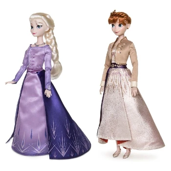 Disney Igrače, Zamrznjeno 2 Elsa Ana Olfa Princesa Lutka Igrače z Dodatki Kompleti Dekle je Zbirka Lutke Otroci Darila Božič