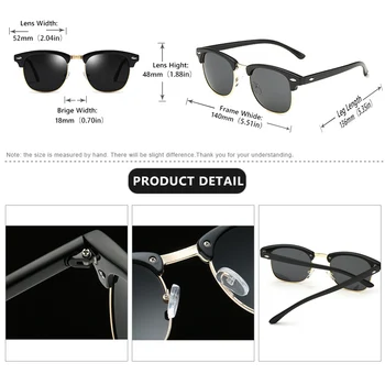 Moda za Moške Polarizirana sončna Očala UV400 Classic Vintage Ženske blagovne Znamke sončna Očala Premaz Vožnje Odtenki gafas De Sol Masculino