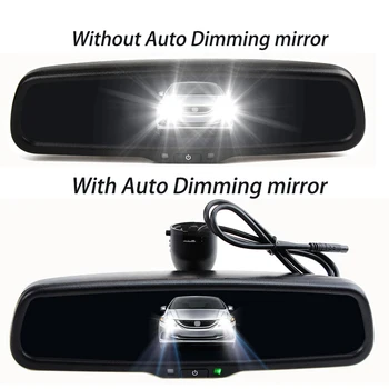HaiSunny HD 4.3 palčni Elektronska Samodejna Zatemnitev Rearview Mirror S Posebnimi Nosilec In Nočno vizijo širok pogled Pogled od Zadaj Kamero