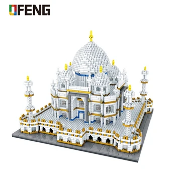 Svetovno Znani Arhitektura Stavbe, Bloki Saint Basil Cathedral Kitajski Stil Hiše Kip Svobode Opeke Igrače Darila za Otroke