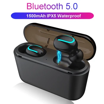 Bluetooth 5.0 Slušalke TWS Brezžične Slušalke Blutooth Slušalke za Prostoročno uporabo Slušalke Športne Čepkov Gaming Slušalke Telefon PK HBQ