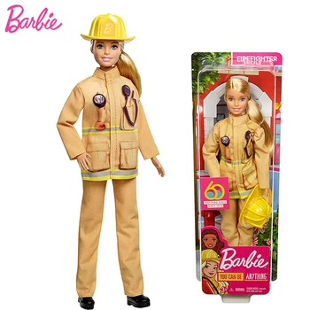 Original kariero Barbie Lutke Gasilska Fashionista Igrače za Dekleta Izbor Modnih Lutke Otroci Bonecas Igrače, Darila za Rojstni dan