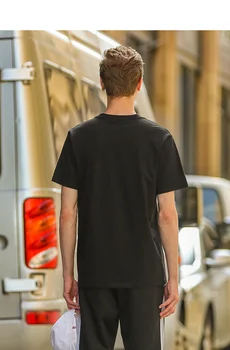 Poletna Majica 2020 Nova Barva Majica s kratkimi rokavi Moški Black Bombaža T-srajce Skateboard Tee Fant Skate Tshirt Vrhovi Evropske Velikost