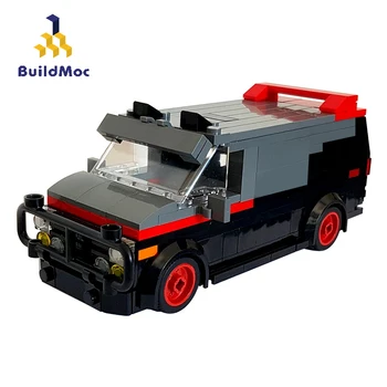 BuildMoc City Policijska Postaja Avto Swat Ekipa Tovornjak MOC Tehnika Car Transporter Stavbe, Bloki, Opeke Mesto Policija Igrače za Otroke