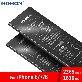 NOHON Baterije Za iPhone 6 7 8 6 G 7G 8G iPhone6 iPhone7 iPhone8 Visoka Zmogljivost Bateria Litij-Polimer Telefon Baterij Brezplačna Orodja