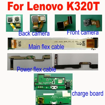 Izvirni Delovni USB polnjenje Polnjenje Odbor Power Flex Kabel Sprednje Glavni Nazaj, Kamera Zadaj Za Lenovo K320t Mainboard Flex