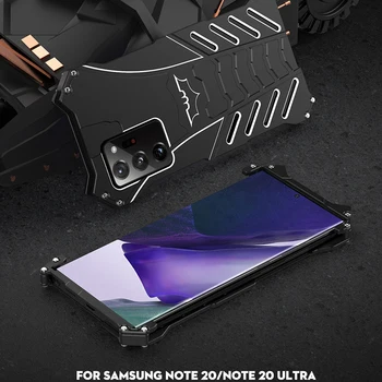 Za Samsung Note 20 Ultra 10+ 9 8 S10 S20 S8 S9 Plus A8S A9S S6 S7 Primeru Bat Popolno Zaščito Aluminij Metal Odbijača Votlih Primeru Telefon