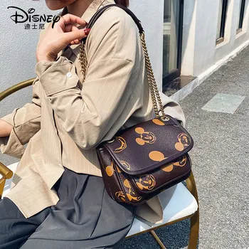 Disney PU Ženske Torba Mickey Mouse Velike Zmogljivosti Messenger Bag Lady Torbici Nakupovalna Torba za Prosti čas Modna Torba Darilo