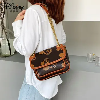 Disney PU Ženske Torba Mickey Mouse Velike Zmogljivosti Messenger Bag Lady Torbici Nakupovalna Torba za Prosti čas Modna Torba Darilo