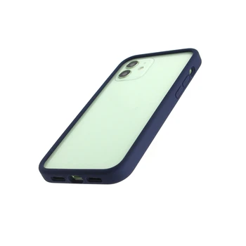 Luksuzni Original Silikonsko Ohišje Bumper Za iphone 12 Pro Max 12Mini Mehko Prilagodljivo Anti-Knock Okvir Modra Rdeča Črna