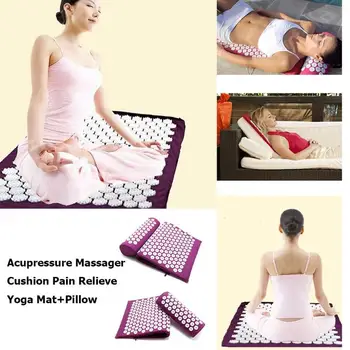 Fitnes joga mat, masaža in joga mat akupresure masaža lajšanje stresa nazaj telesna bolečina želo pad akupunktura, masaža in joga blazino ma