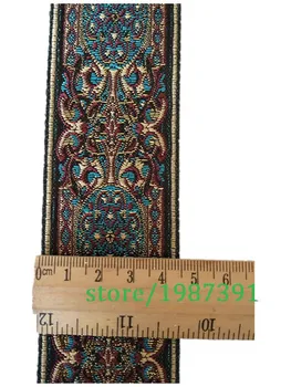 5yards/veliko široko 4.5 cm Žakarske Tkanine Traku klasične totem načrta za zaveso in oblačila pribor LS-5943
