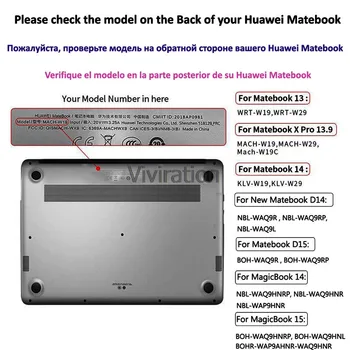 Prozorno Ohišje Za Huawei Matebook D14 Novo 2020 Matebook D15 BOH-WAQ9RP / WAQ9R Mate D 15 Prenosnik Dodatki Trdi Lupini Fotografij