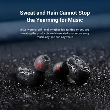 TOPK Bluetooth Slušalke TWS 5.0 Res Brezžične Slušalke Z Mikrofonom LED Zaslon Mini slušalke Akumulatorski Čepkov Za Xiaomi iPhone