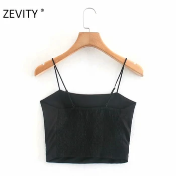 Zevity Nove ženske letnik risani lik tiste vezenine zanko bluzo ženski nastavljiva trak elegantna majice črne vrhovi LS7142