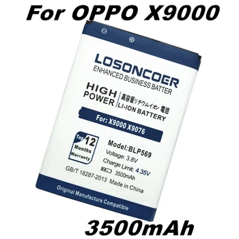 LOSONCOER 3500mAh BLP569 Baterija za OPPO Najdi 7 Našli 7a X9000 X9006 LTE X9007 X9076 X9077 Litij-ionsko polimer baterijo