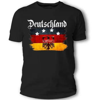 T-Shirt, 60 Nemčiji Prvak Soccers Moške Zastavo -2019 Vroče 2019 Moda Nega Majica Poletje Slog, Bombažne Majice