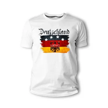 T-Shirt, 60 Nemčiji Prvak Soccers Moške Zastavo -2019 Vroče 2019 Moda Nega Majica Poletje Slog, Bombažne Majice