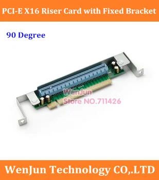 90 stopinj PCI-E x16, Riser Razširitev kartice z Fiksni Nosilec za kartico PCI express 16x video kartice Pretvornik napajalnik za 1U strežnik