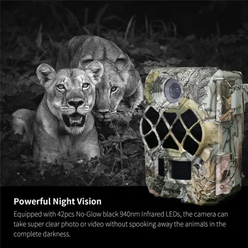 Strokovne Lovske Kamere 30MP za 0,2 s sprožijo 140 stopinj Širok Foto Video Močan Nočno opazovanje Živali, Rastlin Raziskave Snemanje