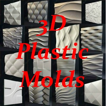 3D Plastične Kalupe Oblike Za Konkretne Omet Dekorativni Stenske Plošče NOVA Zasnova 2021 Leto