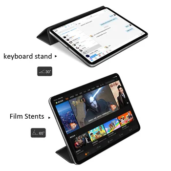 Novo ohišje za Obraz ID 11 za 12,9 palčni iPad Pro 2018 , Magnetni Ultra Slim Pametne Folio Stojalo Pokrov Primeru Podpore, Priložite Polnjenje