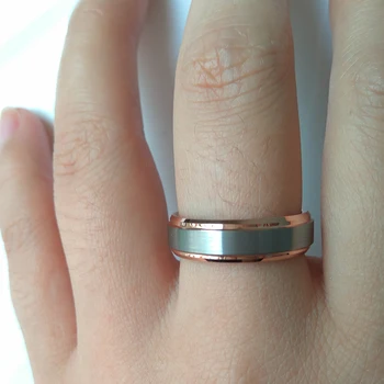Brazilija ruske Vroče Prodaje, za Moške Volfram Poročni prstan Prstan za Ženske 6 mm Kovinski Nakit ZDA 7 do 13