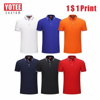 YOTEE 2020 Novi Polo Majica Fashion Osebne Družbe po Meri Vezenje Majica Polo Moški ' s Kratkimi Rokavi Visoke Kakovosti moške in ženske