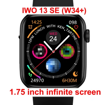 NOVO IWO 13 SE W34+ SmartWatch za Moške, Ženske Podpirajo Bluetooth Klic Srčni utrip, EKG Pedometer Smartwatch IWO Gledati Serije 6