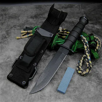D2 Visoko Trdoto Naravnost KnifeJapanese samurai Džungle Preživetje Taktično Nož Prostem Reševanje Naravnost Nož za Preživetje Orodje