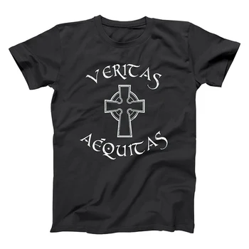 BOONDOCK SAINTS VERITAS AEQUITAS T-majice, Moške/Ženske Vrhovi Tees Print majica s kratkimi rokavi Moški T-shirt Homme Moda Tshirts Plus Velikost XS-3XL