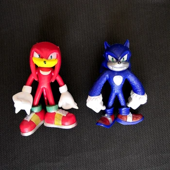 VROČE 6 kos/set 12 cm Sonic Svetu Avanturo Sonic Werehog Repi PVC figuric Shadow Pevec Anime Figurice Stranka Darilo