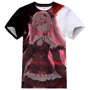 2020 Moda 3D Natisnjeni T-shirt Owari Ne Seraph Ulične Moški Ženske Anime Cosplay Tshirt Priložnostne Hip Hop Tees Unisex Majica Vrhovi