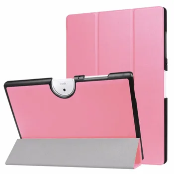 PU Usnjena torbica Za Acer Iconia Ene 10 B3-A40 Tri-Krat Slim Stand Primeru Kritje Za 10.1 palčni Acer Iconia Ene 10 B3 A40+Film+Pen