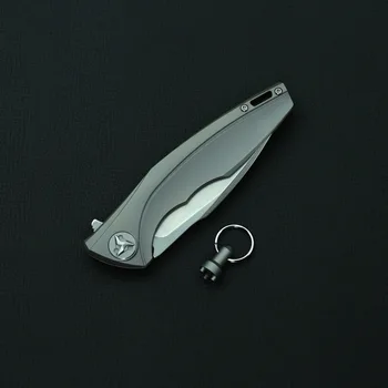 KBTOOL Novo Flipper Folding Nož D2 Rezilo Titana Ročaj na Prostem Preživetje Tabor Lov, Ribolov Avanturo Žep Taktično Noži