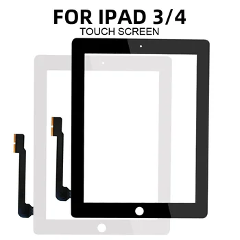 Novi Zaslon na Dotik Za iPad 3 4 iPad3 iPad4 A1416 A1430 A1403 A1458 A1459 A1460 LCD Zunanji Računalnike Senzor Steklena Plošča, Zamenjava