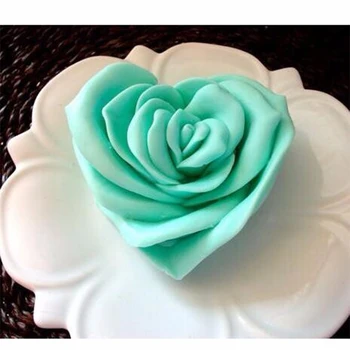 Ročno izdelan iz Silikona, rose cvet plesni fondat plesni torta dekoraterstvo orodja za 3D cvet model za torto dekoracijo