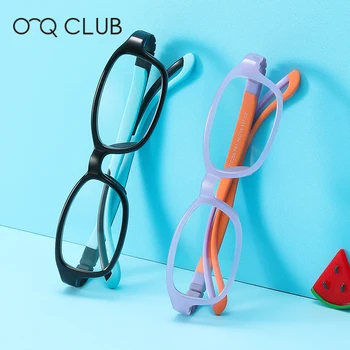 O-Q, KLUB Otroci Očala TR90 Silikonski Udobno, Prilagodljivo Očala Proti Modra Svetloba Blokiranje Fantje Dekleta Modni Spektakel TR5117
