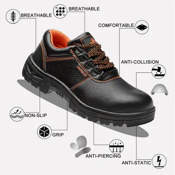 Moške vojaški škornji, usnjeni retro čipke-up nepremočljiva varovalni čevlji črni puščavi boj proti taktične vojaške škornji delovni čevlji
