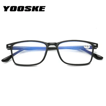 YOOSKE Moške Obravnavi Očala TR90 Presbyopia branje očala Modre Film Ženski Moški Presbyopic Očala +1.0 1.5 2.0 2.5 3.0