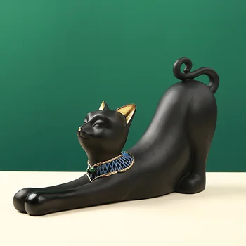 Evropski Faraon Srečen Mačka Smolo Slika Okraski Figurice Dom Dekoracija dodatna Oprema za Dnevni Sobi, Okraske za Dom Dekor