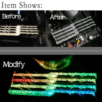 2 Kos 4 Kos Pomnilnika RAM Svetlobe Vodnik Bar Mod Za G Spretnost Trident Z Neo RGB Spremembo Royal Seriji Band Izboljšanje Prepustnostjo Svetlobe
