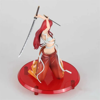 Anime Fairy Tail Erza Scarlet Prepainted Seksi PVC Dejanje Slika Zbirateljske Model Igrača, Lutka 20 cm