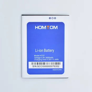Sledi koda nova HOMTOM HT37 HT37Pro Baterije Velike Zmogljivosti Polno 3000mAh Backup Baterije Zamenjava Za HOMTOM HT37 Pametni Telefon