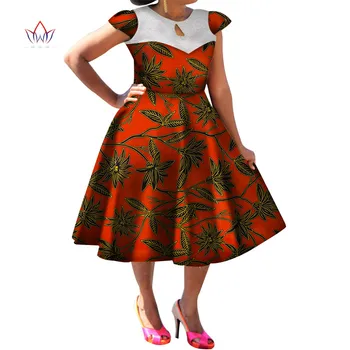 Nov Poletni Afriki Obleke za Ženske Bazin Kratek Rokav Afriška Oblačila Dashiki Sladko Tradicionalna Afriška Oblačila WY2997