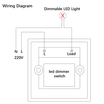 Led dimmer 220V 300W 600W Nastavljiv Regulator LED stikalo za kratke luči Stikalo Za možnost zatemnitve Svetlobe, Žarnica Svetilka zatemnilno stikalo 220V
