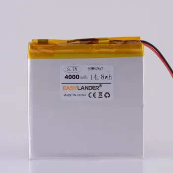 596767 606767 3,7 V: 4000 mah Polnilne li Polymer Li-ionska baterija Za Tablični RAČUNALNIK iPAQ E-Knjige, DVD-zabavne elektronike varnost